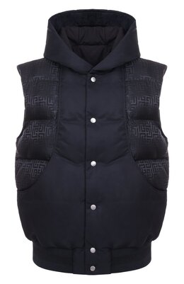 Balmain: Синий жилет 