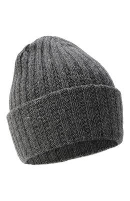 Ganni: Серая шапка 