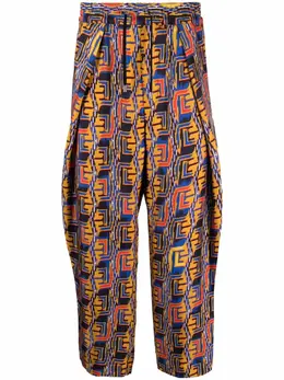 Balmain: Брюки с принтом 