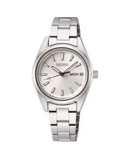 Нео классические женские часы SUR349P1 из стали с серебряным ремешком Seiko, серебряный 21643 | plata