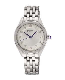 Женские часы SUR379P1 со стальным и серебряным ремешком Seiko, серебро 8434103455726 | plata