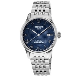 Tissot Le Locle Powermatic 80 синие циферблат нержавеющая сталь мужские часы T006.407.11.043.00 7876920311868 | blue