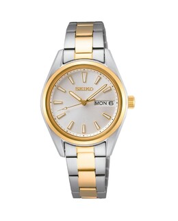 Нео классические женские часы SUR454P1 из стали с серебряным ремешком Seiko, серебро 8434103460003 | plata