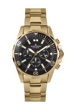 Мужской хронограф 1-2091J Jacques Lemans, золото 4040662160984 | gold