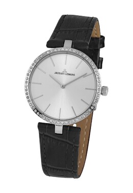 Женские часы 1-2024Н Jacques Lemans, цвет Silber Schwarz 4040662139843 | silber schwarz
