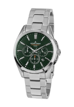 Мужской хронограф 1-1945Ф Jacques Lemans, серебро 4040662134367 | silber