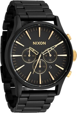 Часы Sentry Chrono Nixon, цвет Matte Black/Gold 9902179 | matte black/gold
