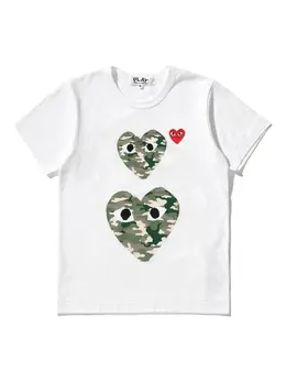 Comme Des Garçons Play: Белая футболка  Heart
