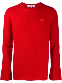 Comme Des Garçons Play: Свитер  Heart с принтом