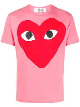 Comme Des Garçons Play: Футболка  Heart с принтом