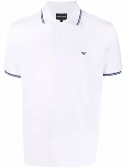 Emporio Armani: Поло с принтом 