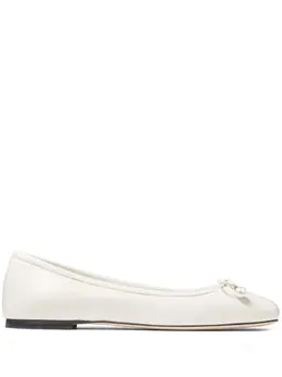 Jimmy Choo: Белые балетки 