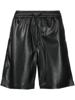 Nanushka: Кожаные шорты  Doxxi