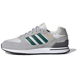 Кроссовки мужские низкие серые/белые/зеленые Adidas id1264 | gray/black/cream