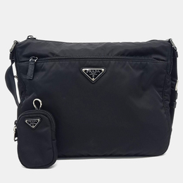 Prada Black Nylon Re-Nylon Crossbody Bag 1243607