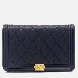 Chanel Black Leather Caviar Boy WOC Mini Crossbody Bag 1243319