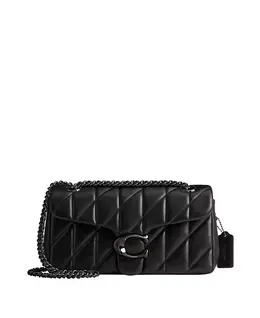 Сумка через плечо Tabby из стеганой кожи 26 Coach, черный 16570217 | pewter/black