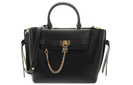 Сумка-шоппер Hamilton Legacy из кожи, большая женская сумка черная Michael Kors 30f1g9hs9l-001