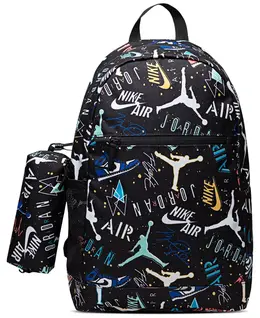 Детский школьный рюкзак Air и пенал, набор из 2 предметов Jordan, черный 19450691 | assorted black