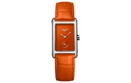 Longines Часы Women's DolceVita Collection Watch, Orange Watch Dial l5.512.4.92.2 | orange watch dial