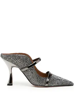 Malone Souliers: Серебристые сабо 