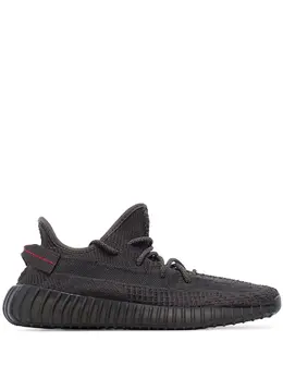 adidas YEEZY: Чёрные кроссовки 