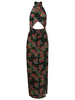 Amir Slama: Платье с растительным принтом 