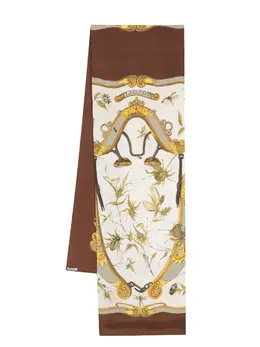 Hermès Pre-Owned: Коричневый шарф 