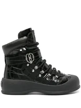 Bally: Чёрные ботинки 