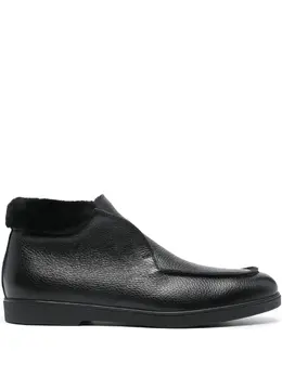 Casadei: Чёрные ботинки 