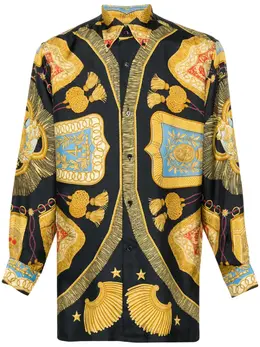 Hermès Pre-Owned: Рубашка с принтом 