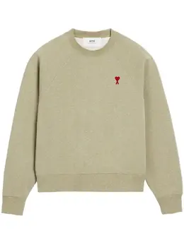 AMI Paris: Зелёный свитшот  Ami de Cœur