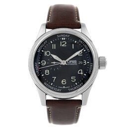 Pre-owned Oris 7688-40 Automatic Black Dial Mens Watch