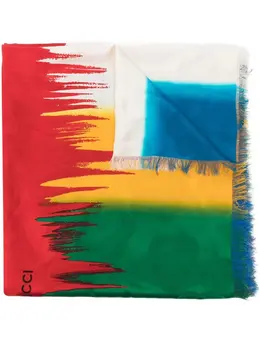 Gucci Pre-Owned: Шарф с абстрактным принтом 