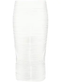 Mugler: Юбка в сетку 