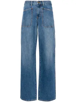 Tory Burch: Голубые джинсы 