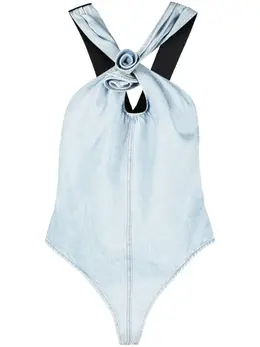 Coperni: Боди с растительным принтом 