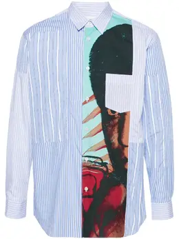 Comme Des Garçons Shirt: Голубая рубашка 