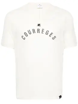Courrèges: Футболка в сетку 