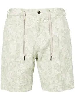 Dell'oglio: Шорты с растительным принтом 