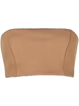 STAUD: Коричневый топ 