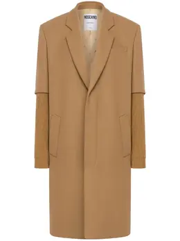 Moschino: Однобортное пальто 