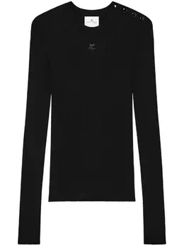 Courrèges: Чёрный свитер 