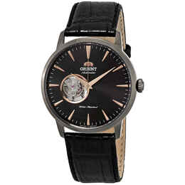 Orient Open Heart Automatic Black Dial Mens Watch FAG02001B0
