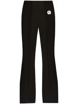 Kenzo: Брюки с цветочным принтом 