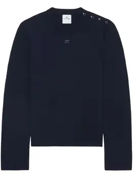 Courrèges: Голубой свитер 