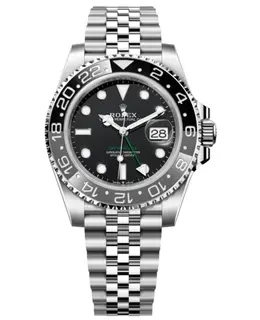 Rolex GMT Master ll Automatic Black Dial Jubilee Bracelet Steel Men's Watch m126710grnr-0003
