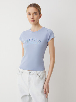 Guess: Голубая футболка 