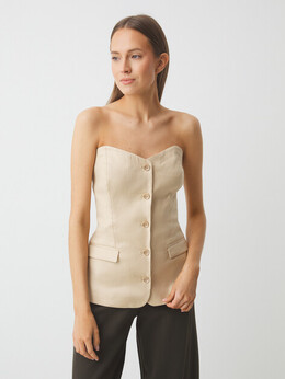 Guess: Бежевая майка 