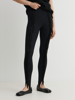 Mm6 Maison Margiela: Чёрные брюки 